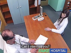 FakeHospital Sexy graduate gets licked and fucked on doctors desk for a job