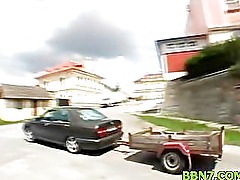 Naked girls opens legs to get dick