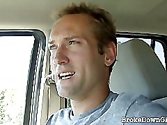 Lovely amateur babe gets her cunt banged by random guy