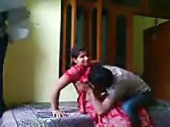 Punjabi Bhabhi in Red Salwar Fuck Show