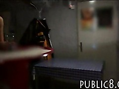 Amateur blonde ass fucked in the cloak room