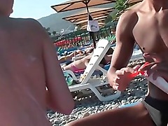 Amateur teenie gets picked up for sex at the beach