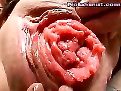 Gaping Stretched Pussy Close Up