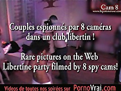 Spy cam at french private party! Camera espion en soiree privee.
