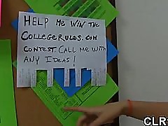 This teenie college girl