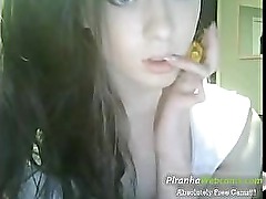 Horniest and Prettiest Blonde 19yo Teen Masturbates on Webcam