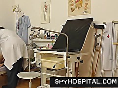 Aged gyno doctor operates a hidden cam