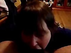 Wife Blowjob & facial drenched