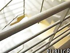 Flat chested amateur flashes and ripped for some money