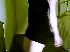 Hot teen brunette dancing on webcam