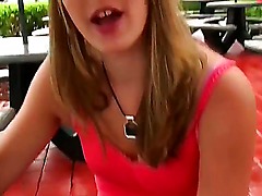 Lucky guy Josh got his girlfriend seduced for the very first sex of Aubrey life. The girl is a little bit nervous, but very confident about losing her virginity.