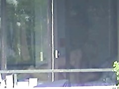 Voyeur recorded neighboors fucking in front of the window