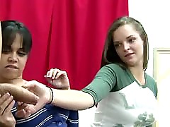 Art class amateur babes check out CFNM guys