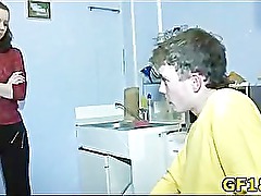 And then fellow takes his cock out of her loving hole