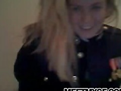 Cute teen webcam striptease