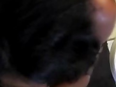 Real nubian gives head POV