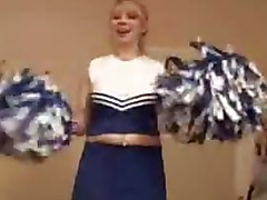 Amateur cheerleader teasing
