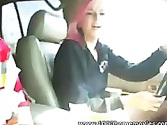 amateur sluts in a car