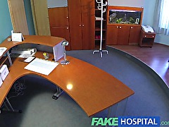 FakeHospital Perfect sexy blonde gets probed and squirts on doctors receptionist desk