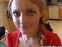 Blonde amateur wants big black cock in her pussy