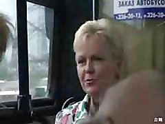 Public indecency on the bus this horny couple doesnt give a shit amateur mature mom mother milf granny outdoors cumshot MadMaxxx