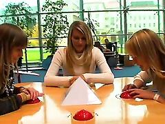 A bunch of smart young women hangout at a science fair, chat about life, and otherwise look plenty pretty. And us Well, get to be watch, just like flies on the wall, my friend.
