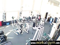 Sexy body babe fucked by her trainer after her workout 5