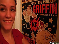 Huge Natural Breasts On College Babe