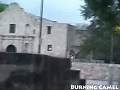 Euroslut girlfriend sucks and fucks outside!