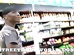 Amateur Does first video After beig picked up in Supermarket