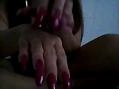 amateur red nails