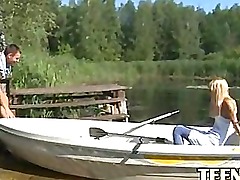 Great amateurs blowjob on the boat