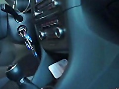 Big boobs amateur babe fucked in the parking lot for cash