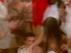 Amateur real college babe sucks on cock at college party