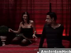 Guy fucks two hookers in amsterdam