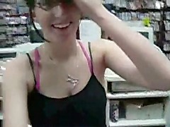 Nerdy teen sucking hard on my cock