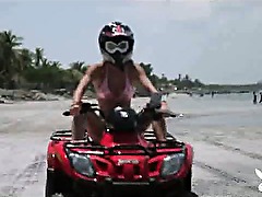 Hot Girls Driving 4wheelers Naked!