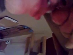 Handjob with cumshot in her mouth!