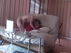 French curly long haired wife gets fucked