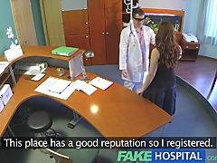 FakeHospital Doctors compulasory health check makes busty temporary hospital assistant pussy wet