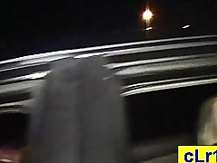 College slut sucks dick