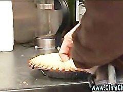 Naughty cfnm babes catch guy