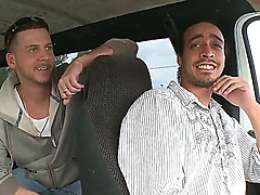 There are only two sex-loving boys on the bang bus here, and they are looking for hook-ups all over Havannah. Not having found anyone yet, those are just talking to one another.