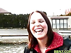Hot sexy pretty babe sucking