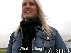 Pretty amateur blonde Czech girl stuffed by stranger for cash