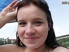 Sweetie rides on a boat and gets fucked