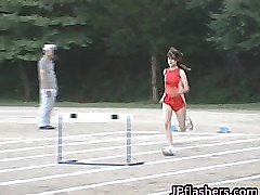 Asian amateur in nude track and field part6