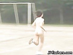 Asian amateur in nude track and field part2