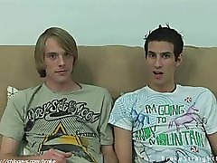Two teen guys undressing