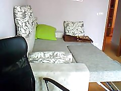 Russian College Couple Record First Webcam Sex